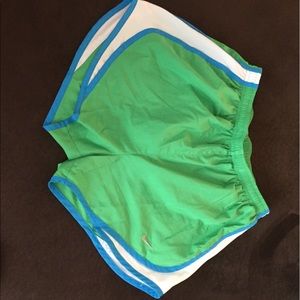 Green Nike Dri-Fit Shorts